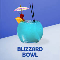Blizzard Bowl Cocktail Drink Image for the Polar Ice Berry Blizzard